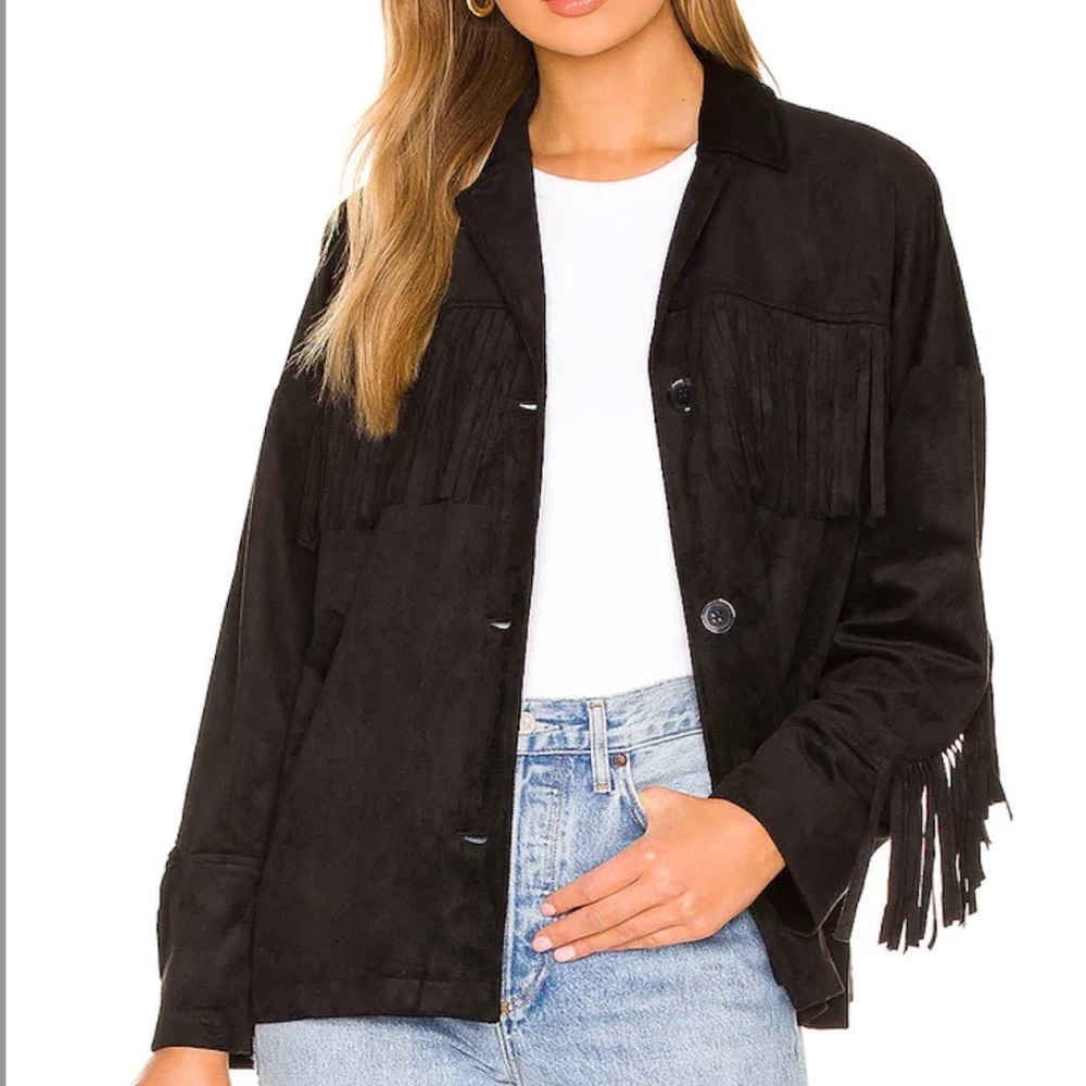 NWOT BB Dakota x Steve Madden Fringe Jacket